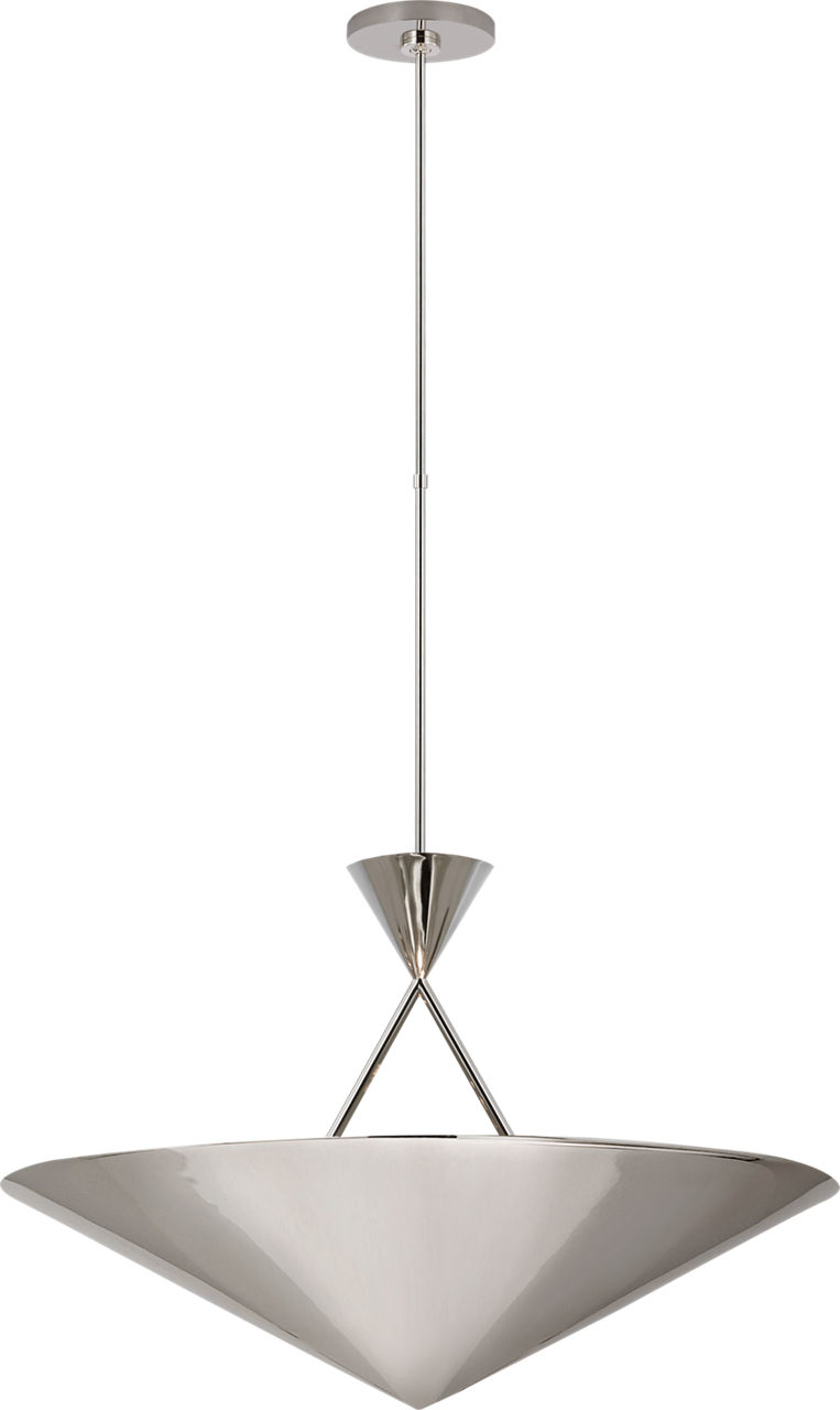 Orsay Medium Chandelier in Polished Nickel