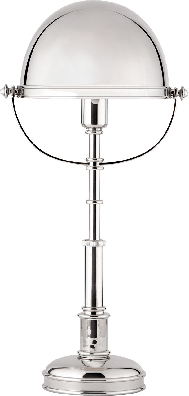 Carthage Table Lamp in Polished Nickel