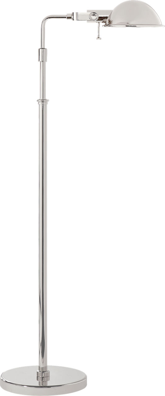 Fairfield Pharmacy Floor Lamp in Polished Nickel