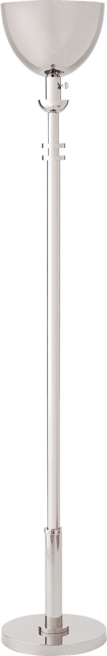 Layne Torchiere Floor Lamp in Polished Nickel