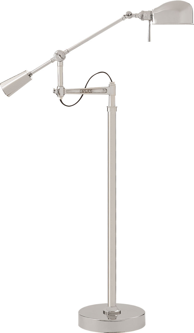 RL '67 Boom Arm Floor Lamp in Polished Nickel