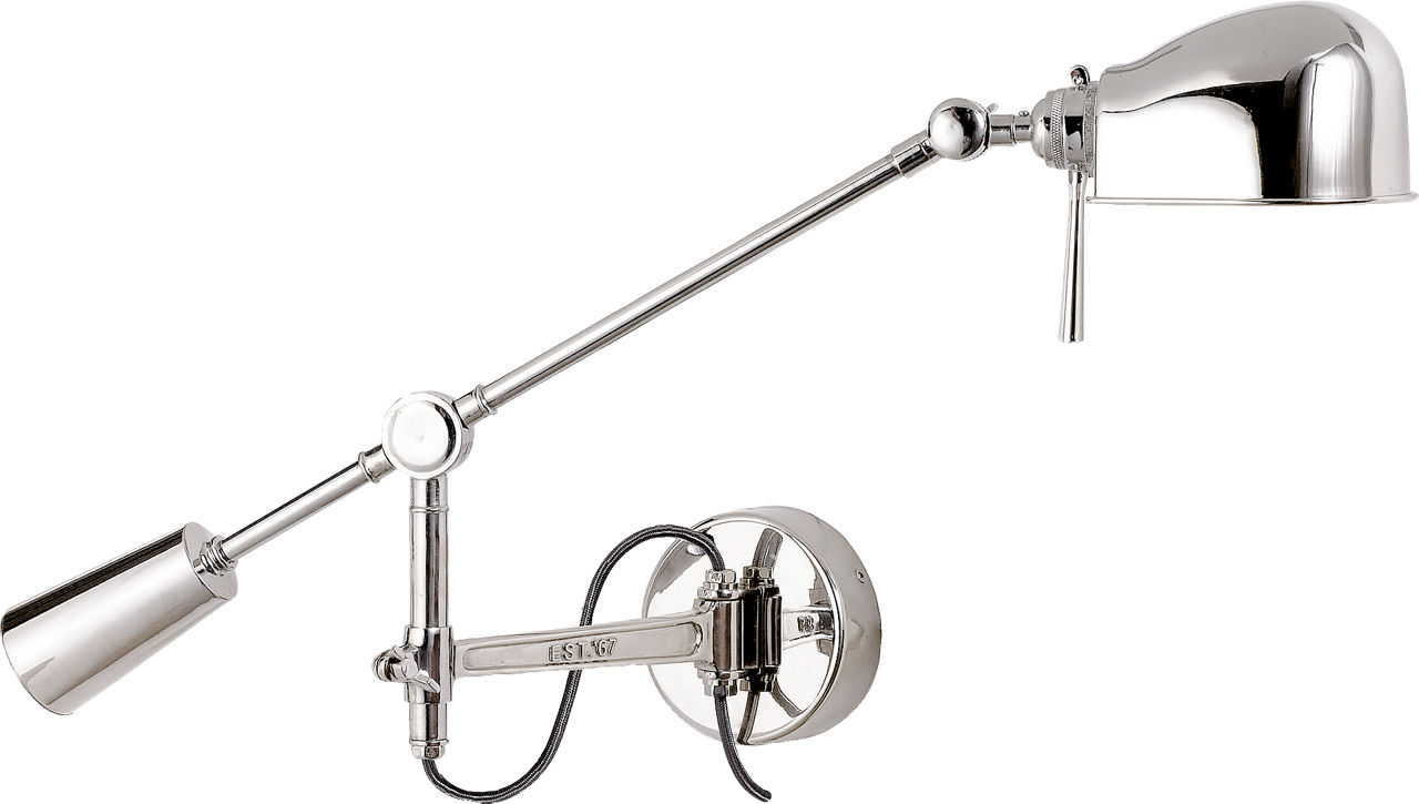 RL '67 Boom Arm Wall Lamp in Polished Nickel