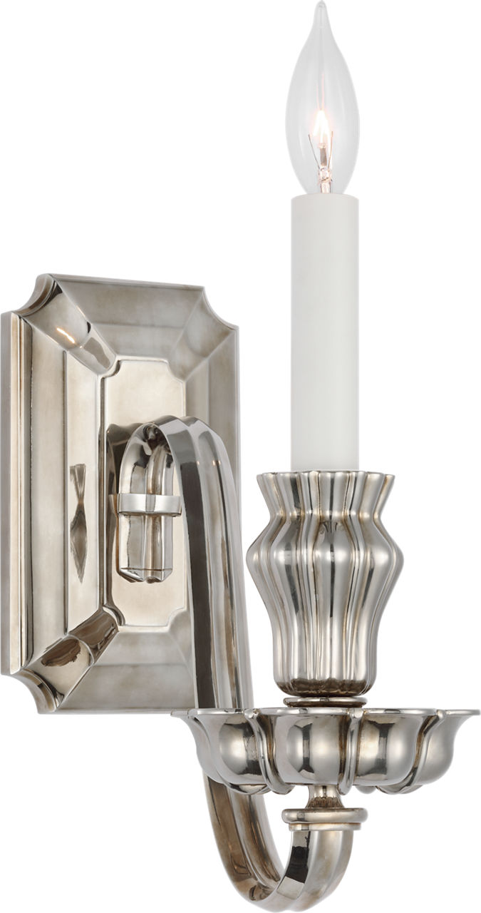 Falaise Single Sconce in Butler's Silver