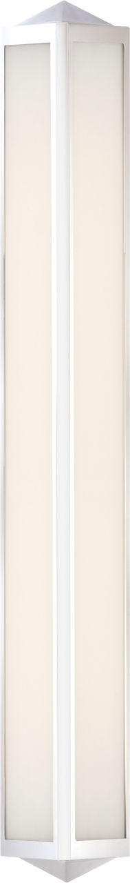 Geneva Large Sconce in Polished Nickel with White Glass