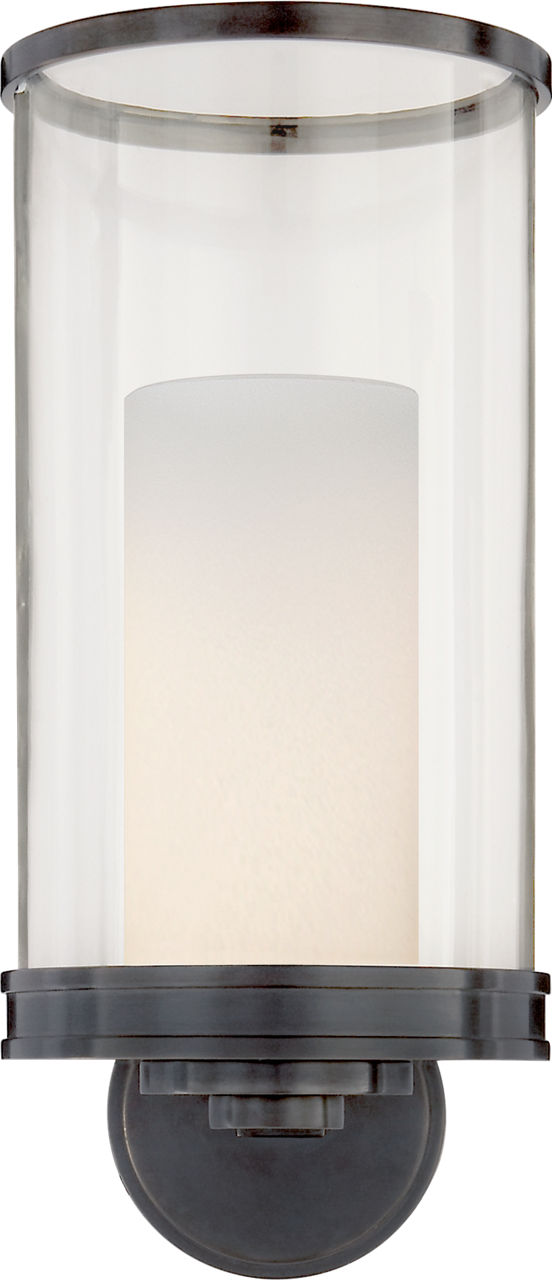 Modern Hurricane Sconce in Bronze