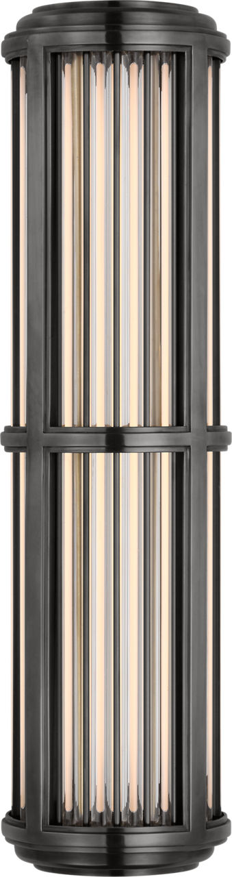 Perren Medium Wall Sconce in Bronze and Glass Rods