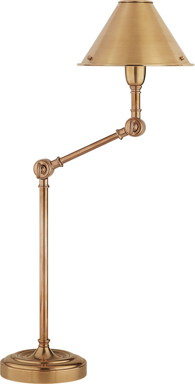 Anette Table Lamp in Natural Brass