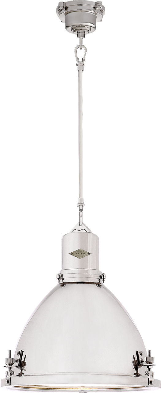 Fulton Medium Pendant in Polished Nickel