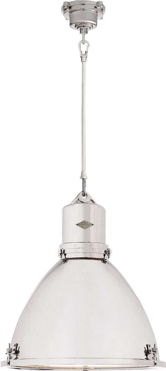 Fulton Large Pendant in Polished Nickel