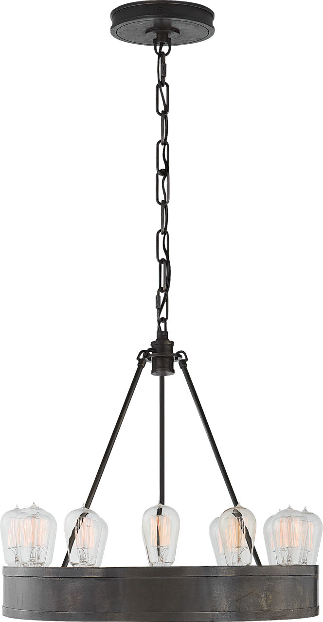 Roark 20" Modular Ring Chandelier in Aged Iron