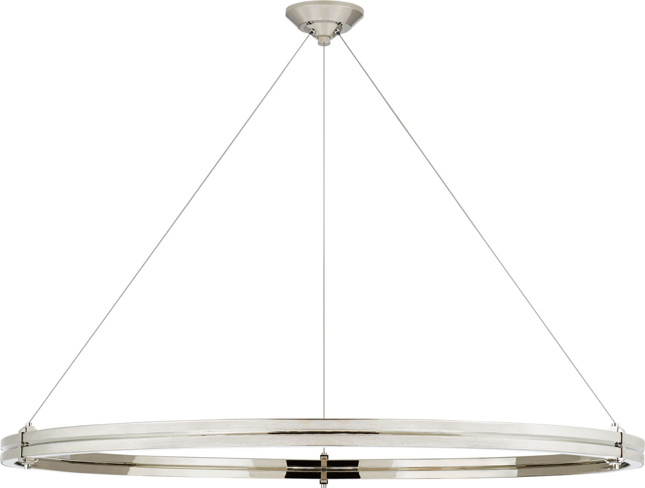 Paxton 48" Ring Chandelier in Polished Nickel