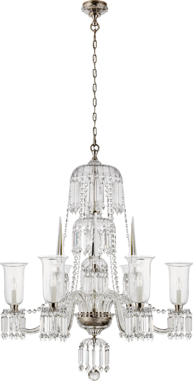 Crowley Grande Chandelier in Crystal
