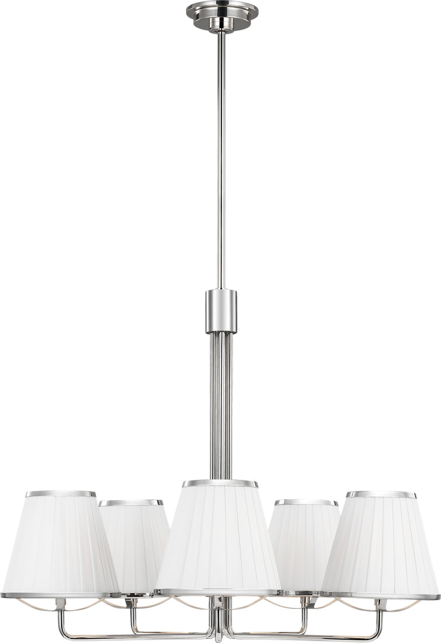 Esther Medium Chandelier Polished Nickel