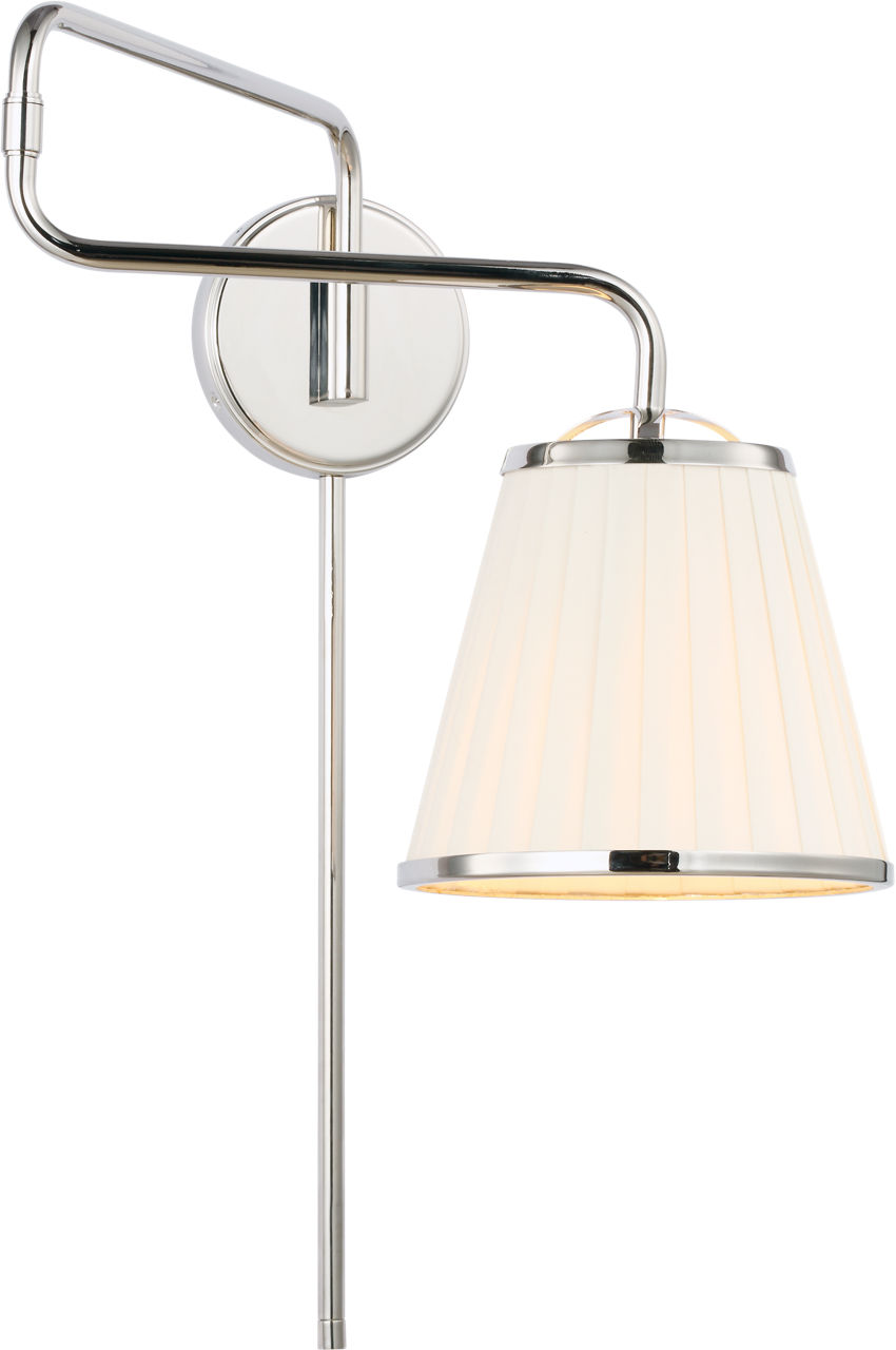 Esther Swing Arm Sconce Polished Nickel