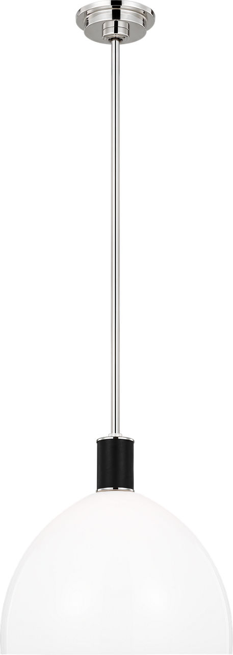 Hadley Medium Pendant Polished Nickel