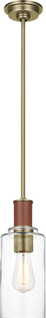 Hadley Tall Pendant Time Worn Brass