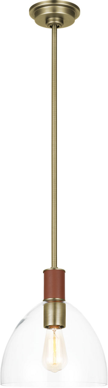 Hadley Small Pendant Time Worn Brass