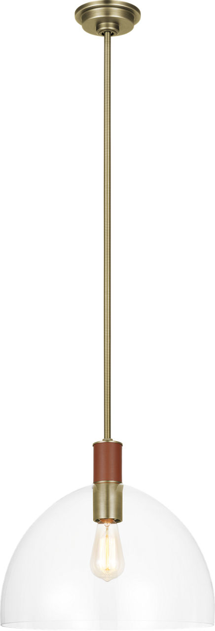 Hadley Large Pendant Time Worn Brass