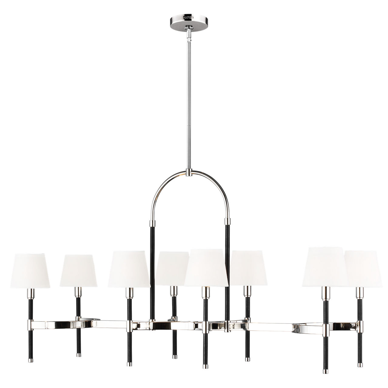 Katie Linear Chandelier Polished Nickel