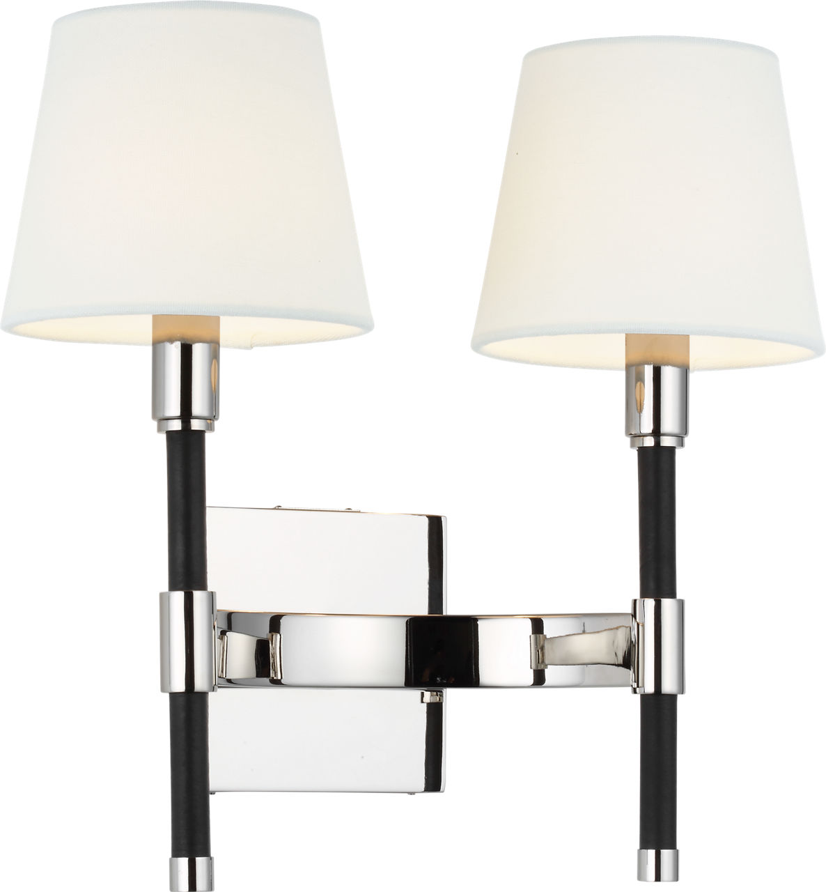 Katie Double Sconce Polished Nickel