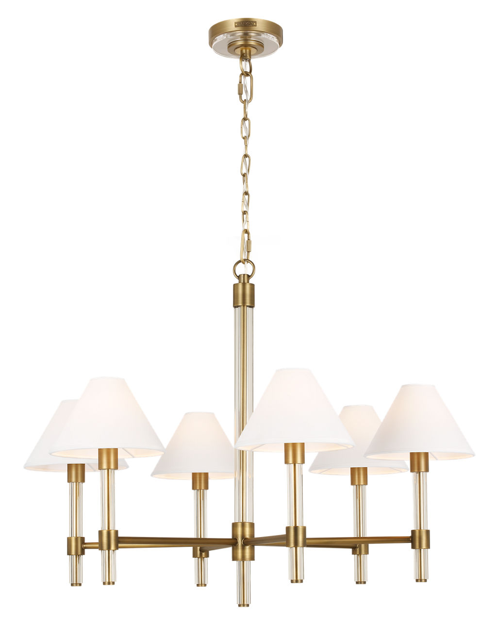 Robert Medium Chandelier Time Worn Brass