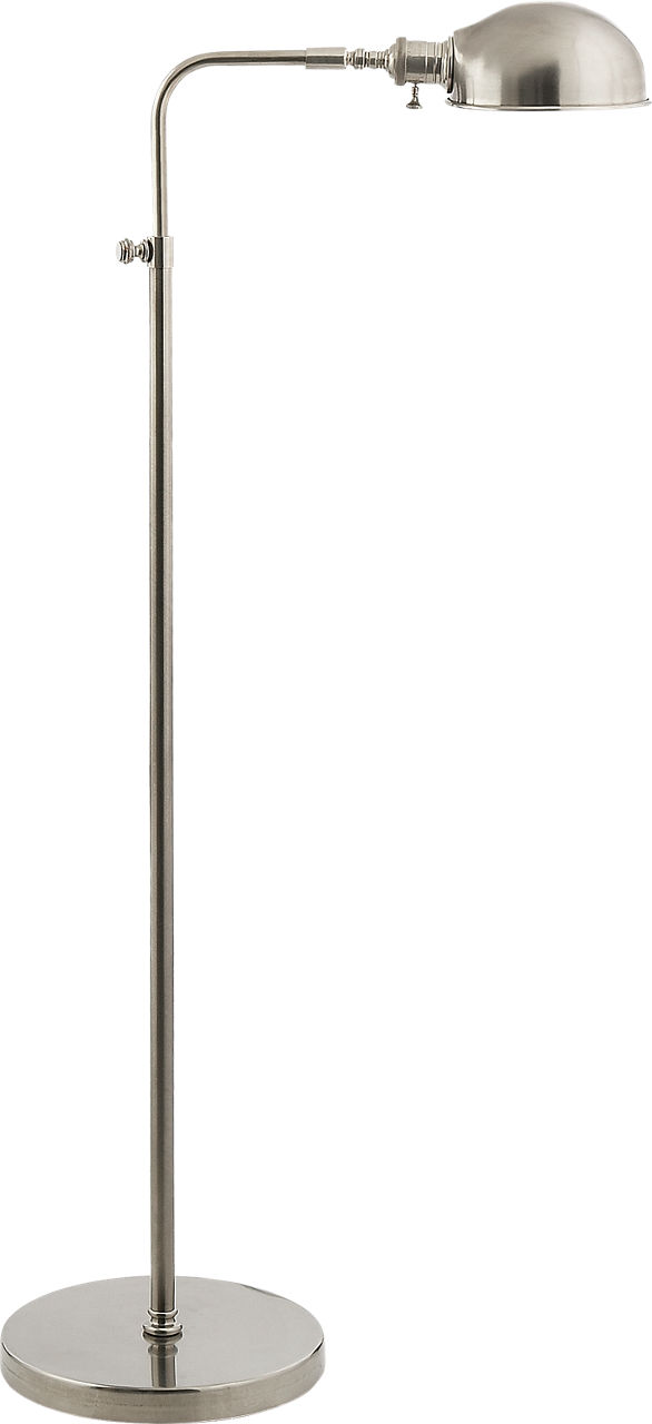 Old Pharmacy Floor Lamp in Antique Nickel