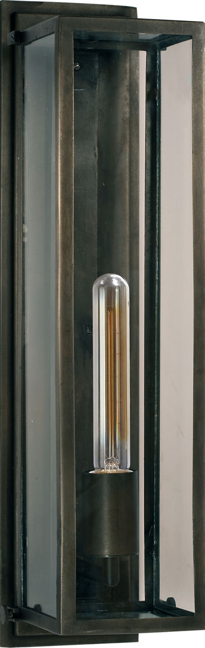 Belden Square Sconce in Aged Iron