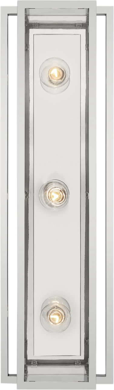 Halle 24" Vanity Light in Polished Nickel with Clear Glass