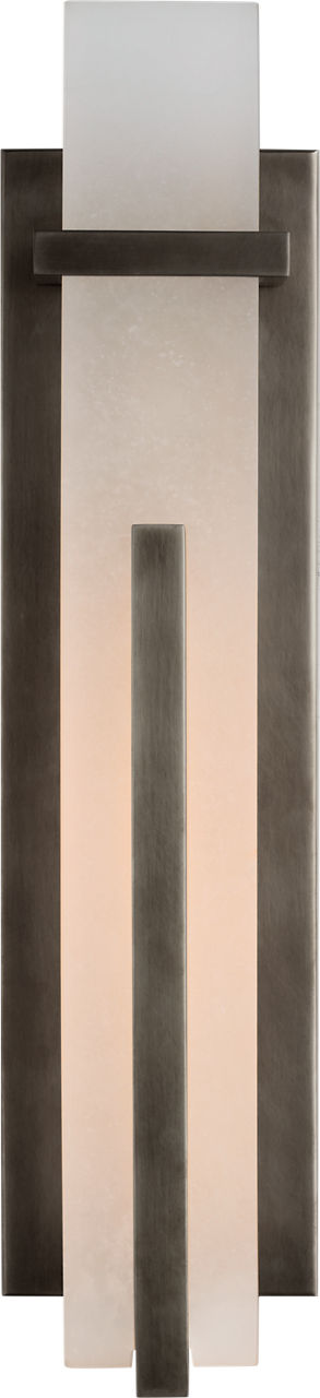 Malik Large Sconce in Bronze with Alabaster