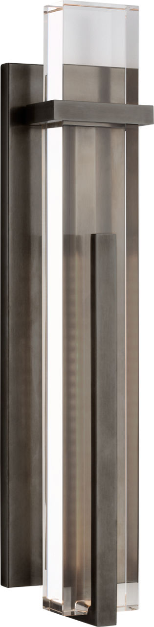 Malik Large Sconce in Bronze with Crystal