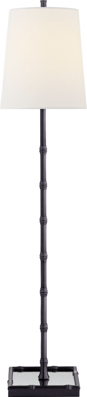 Grenol Buffet Lamp in Bronze with Linen Shade