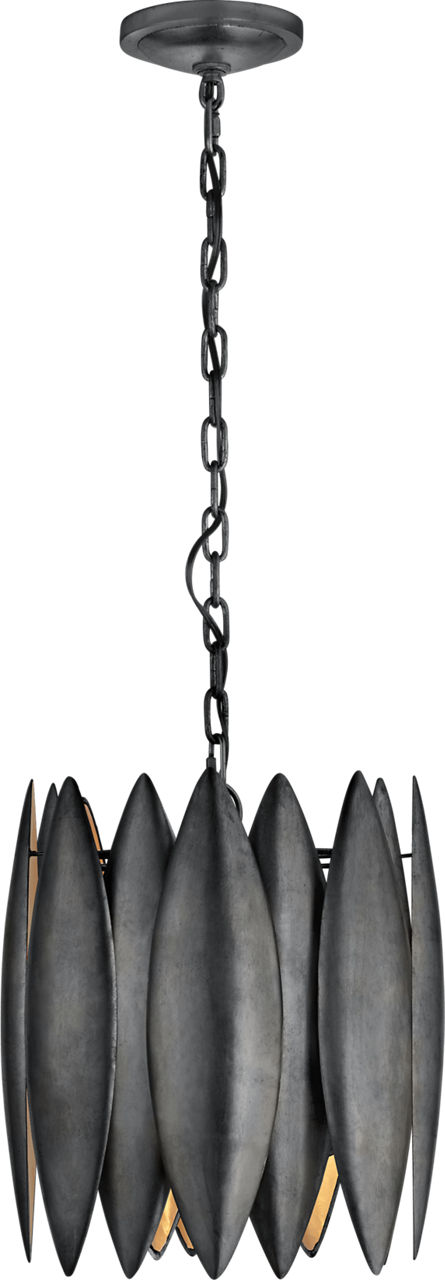 Hatton Small Chandelier in Aged Iron