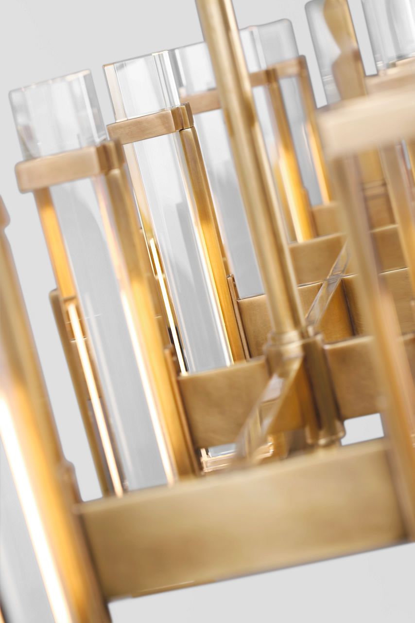 Malik Large Linear Chandelier - S5915 | Visual Comfort