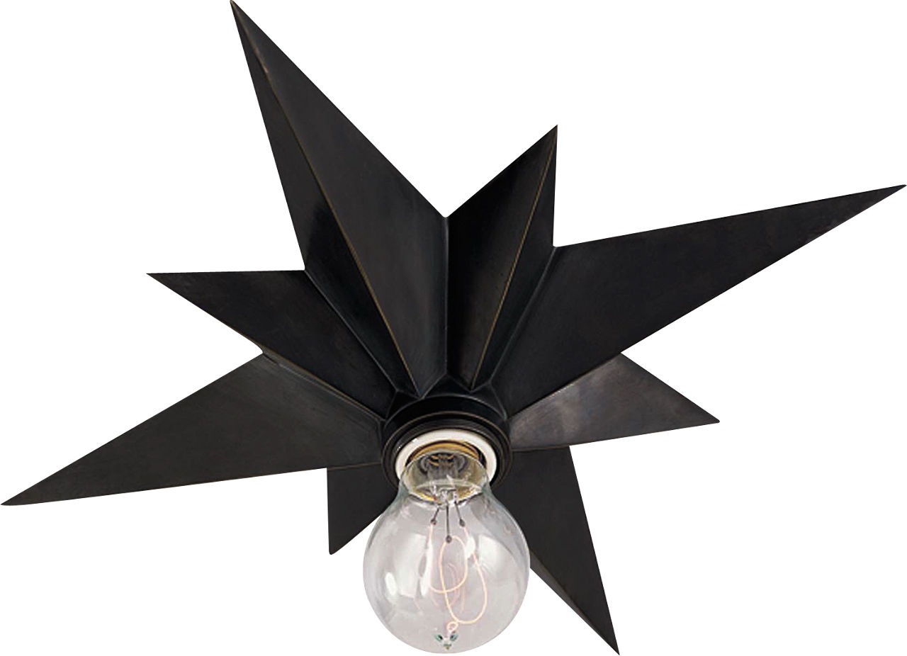 Star Flush Mount in Bronze