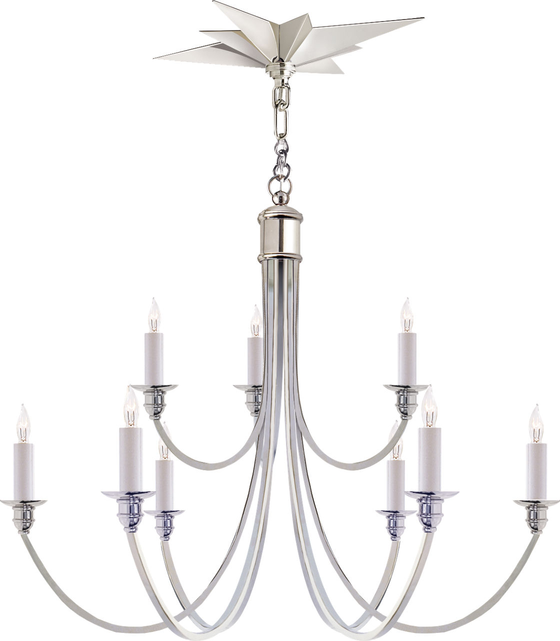 Venetian Medium Two-Tier in Polished Nickel