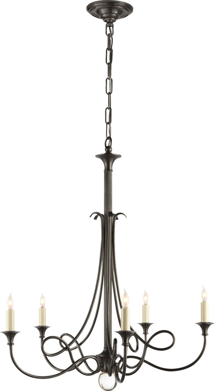 Twist Chandelier in Bronze
