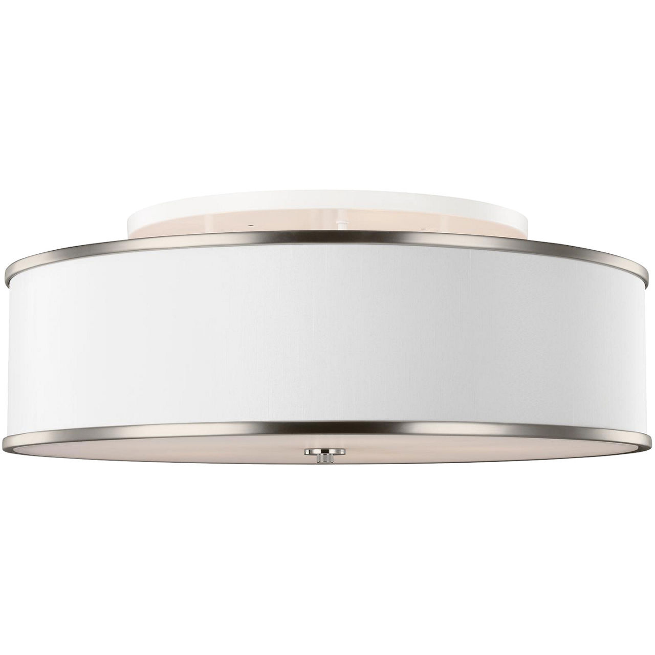 Lennon Large Semi-Flush Mount Satin Nickel