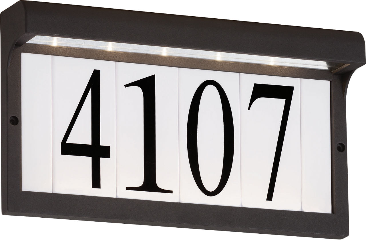 LED Address Light Black Bulbs Inc