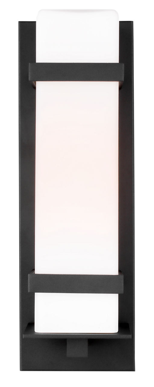 Alban Medium One Light Outdoor Wall Lantern Black