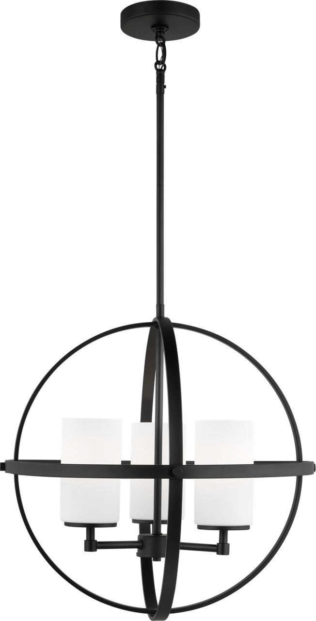 Alturas Three Light Chandelier Midnight Black
