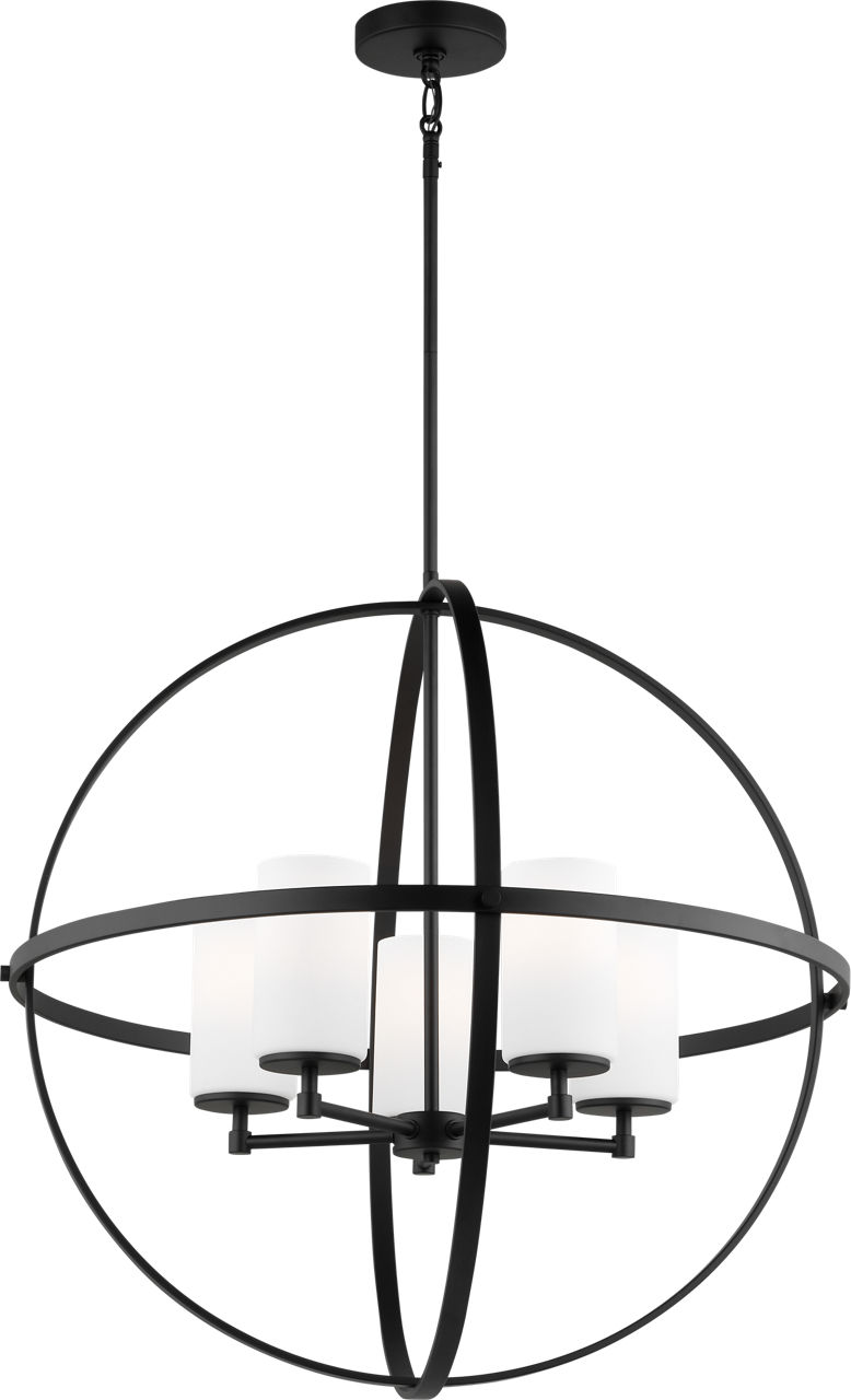 Alturas Five Light Chandelier Midnight Black