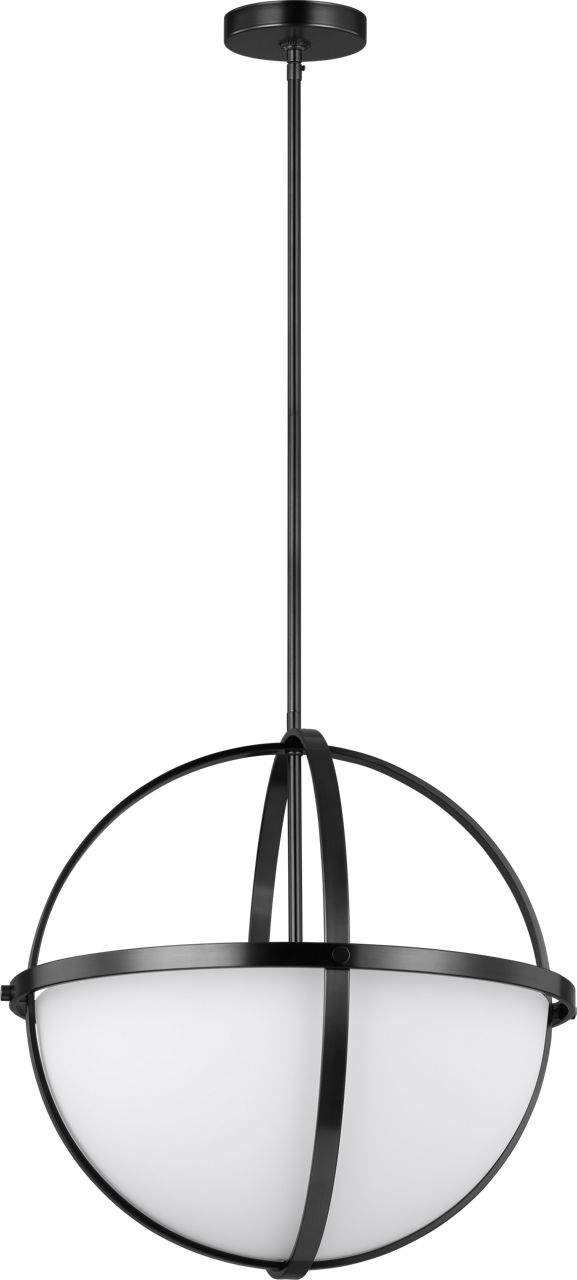 Alturas Three Light Pendant Midnight Black Bulbs Inc