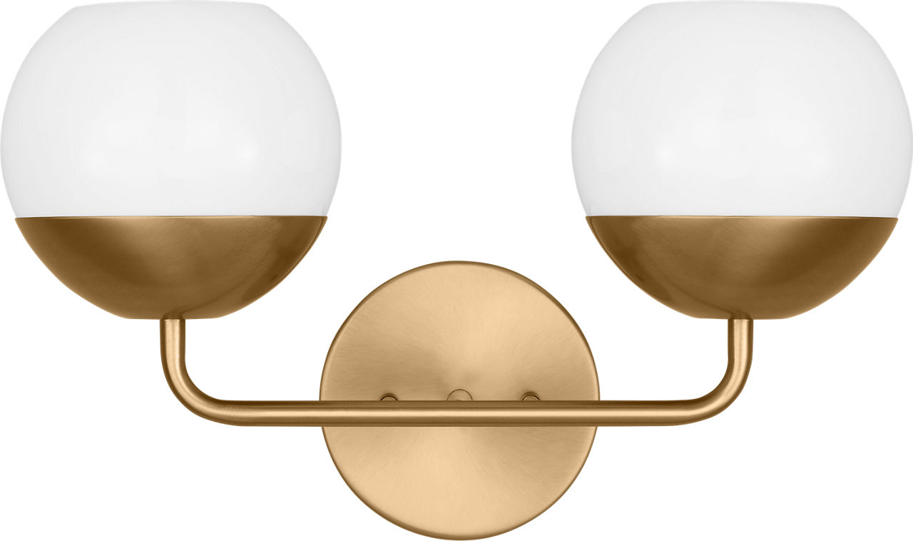 Alvin Two Light Wall / Bath Satin Brass