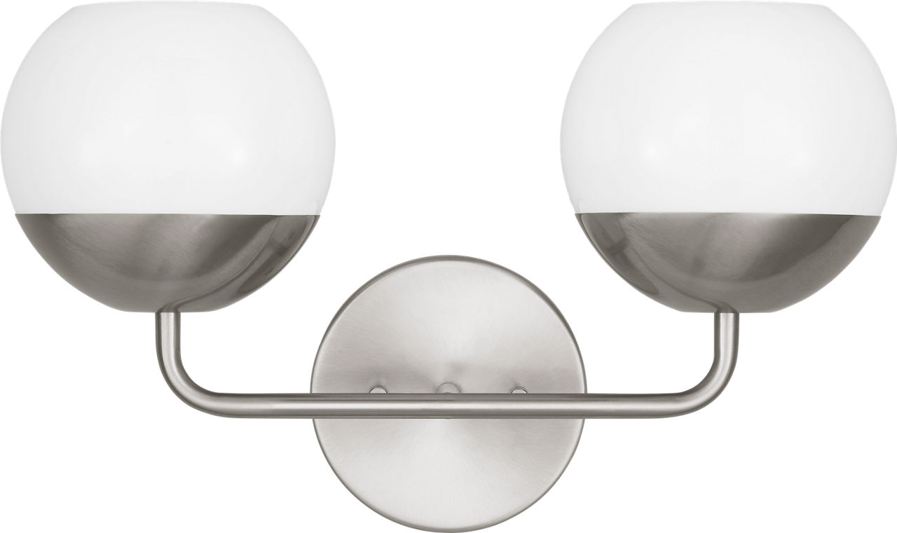 Alvin Two Light Wall / Bath Brushed Nickel