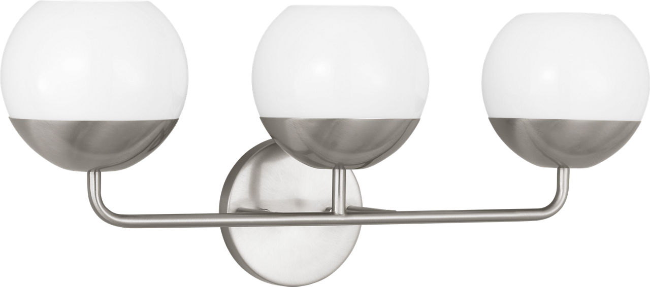 Alvin Three Light Wall / Bath Brushed Nickel