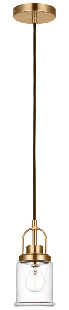 Anders One Light Mini-Pendant Satin Brass