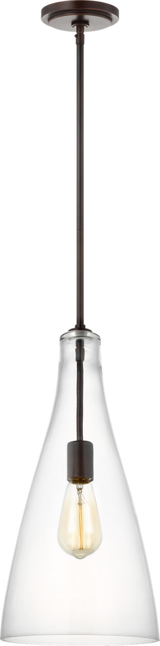 Arilda One Light Pendant in Bronze