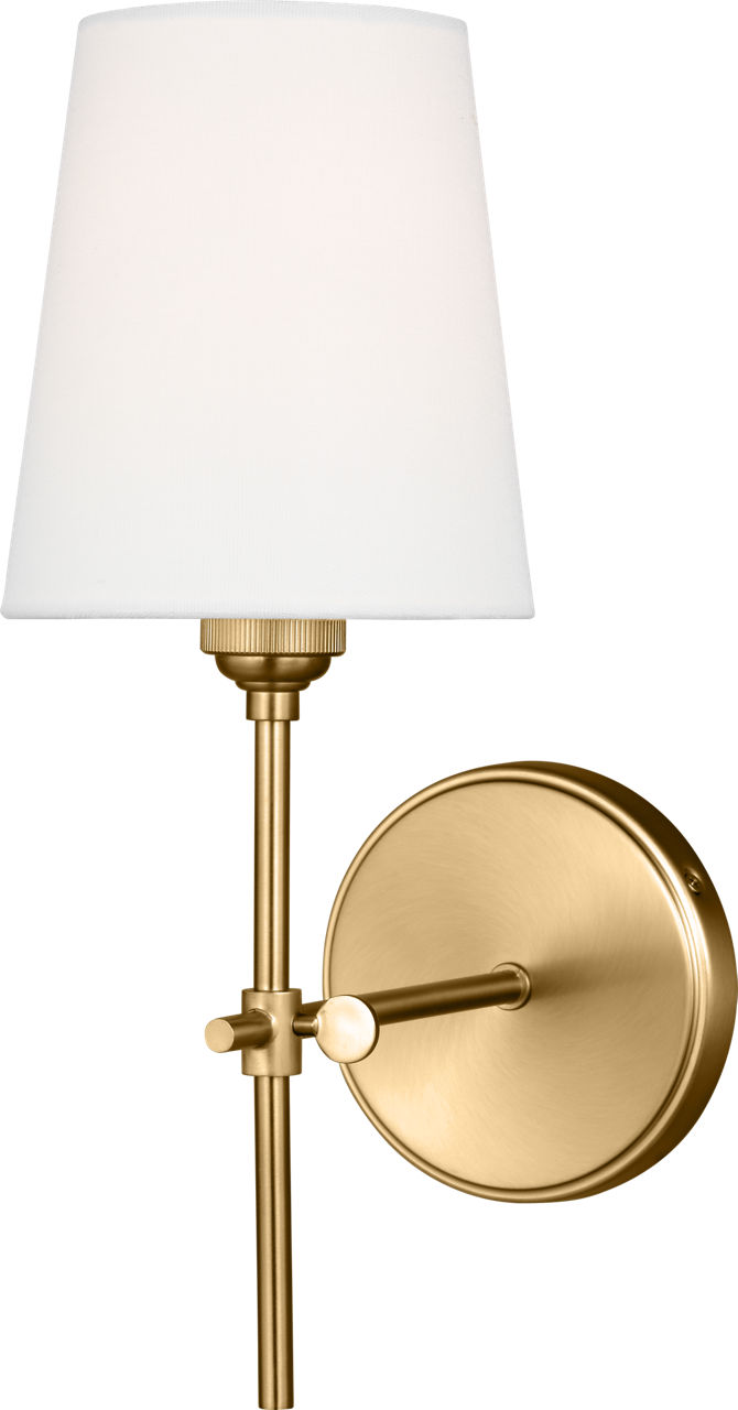 Baker One Light Wall / Bath Sconce Satin Brass