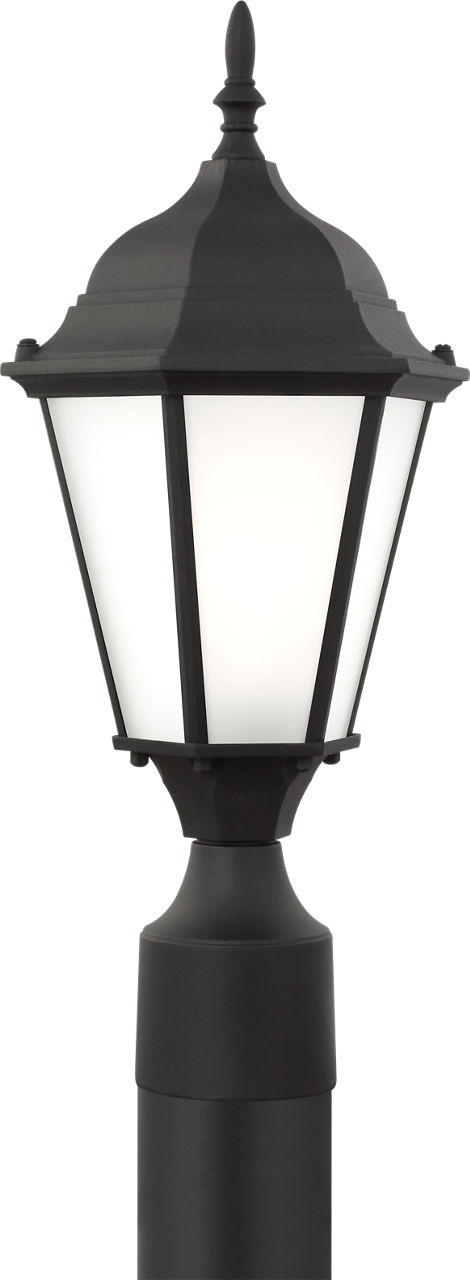 Bakersville One Light Outdoor Post Lantern Black Bulbs Inc