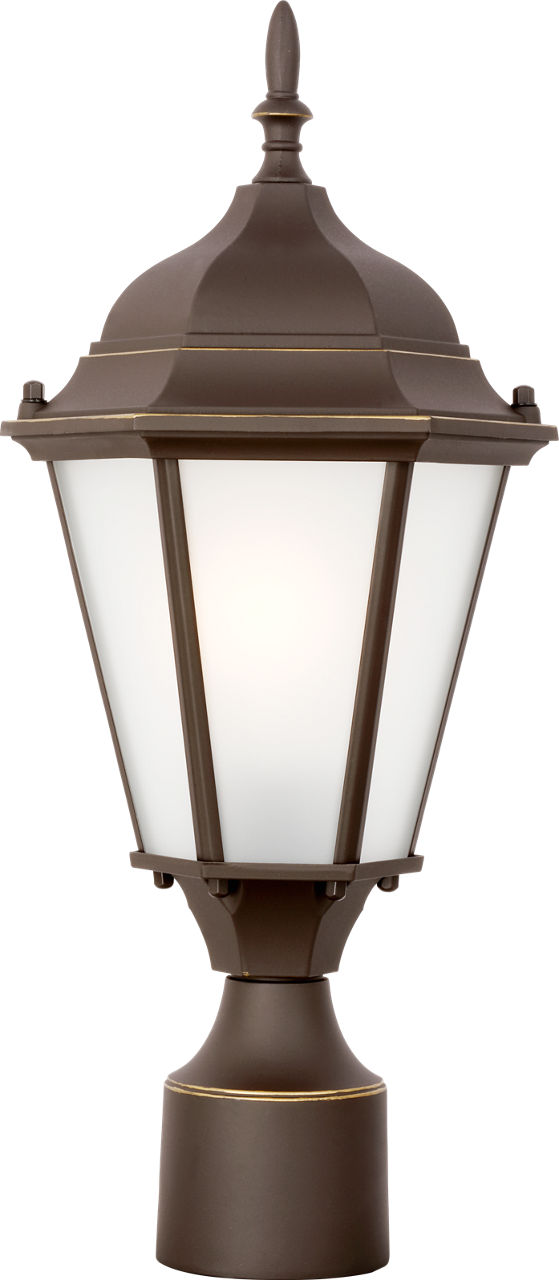 Bakersville One Light Outdoor Post Lantern Antique Bronze Bulbs Inc